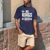 Summer Men's Popular T-shirt Printed Round Neck Short Sleeve T-shirt
