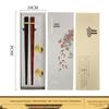 Oriental Luxury Chopstick Set: Ebony & Rosewood Chopsticks with Rests, No Paint/Wax, Perfect for Couples & Gifts.