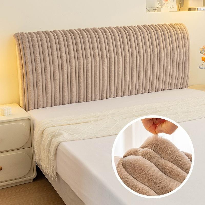 New Velvet Headboard Cover Thickened Simple Comfortable Skin Friendly All Inclusive Soft Backrest Cushion for Bedroom Headboard