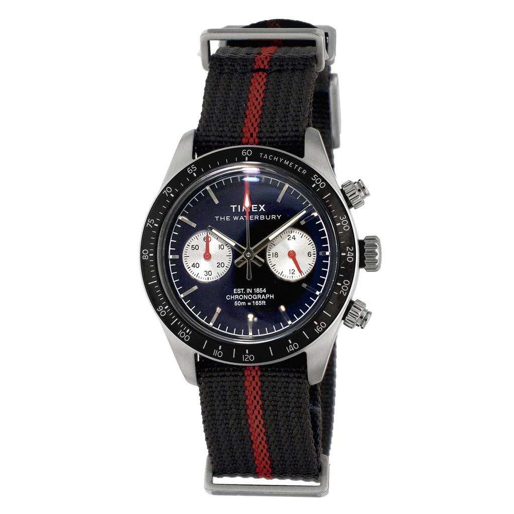 TIMEX Waterbury Heritage Men's Watch, Quartz Movement, 5 ATM Water Resistance, Mineral Glass, Black Dial, TW2Y38900 [Authentic]