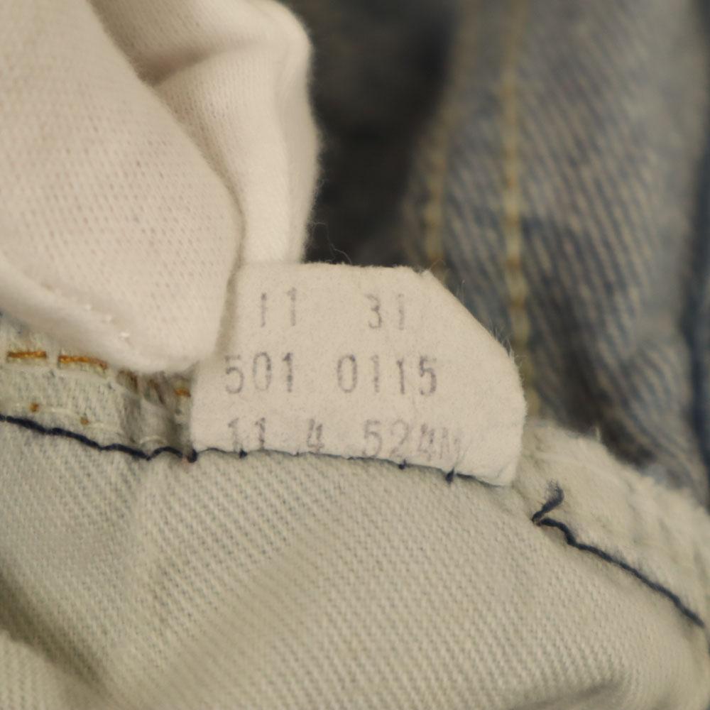 Levi's 80s 501 Vintage Tapered Denim Pants W30 Wash Blue Jeans Women Used