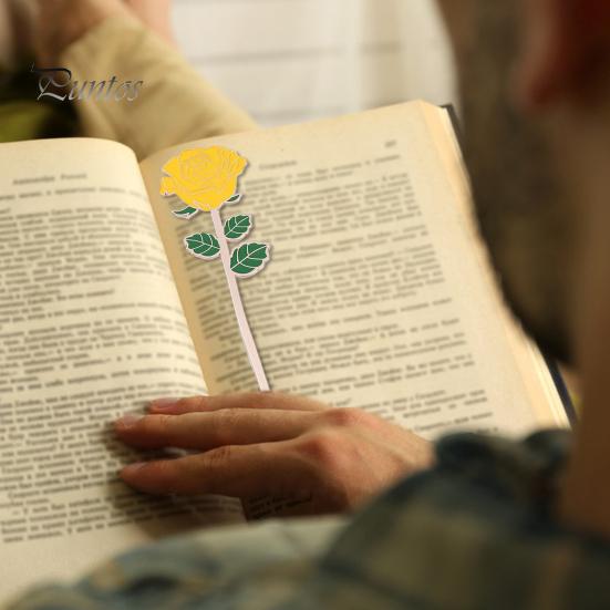 Rose Bookmark Exquisite Metal Book Page Holder Teacher Appreciation Gift for Reading Lovers Valentine's Day