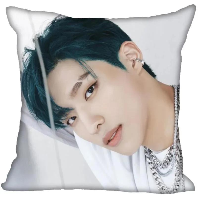 P1Harmony KPOP Cushion Cover Polyester Throw Pillow Case Super Soft Satin Fabric Cushion Cover Festive Home Decorative Cushions