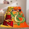 1pz Coperta in Flanella con Stampa DRAGON BALL, Alta qualità per Tutte le Stagioni, Arredamento per la Casa, Calore e Comfort, Perfetta per Regali di Natale