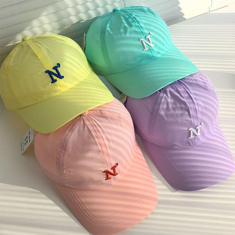 Blocking UV Protection Sun Sports Outdoor Hat Peaked Ventilated Permeable Air Mesh Stitching Stitched Embroidered Alphabet Colors Candy Cap Baseball