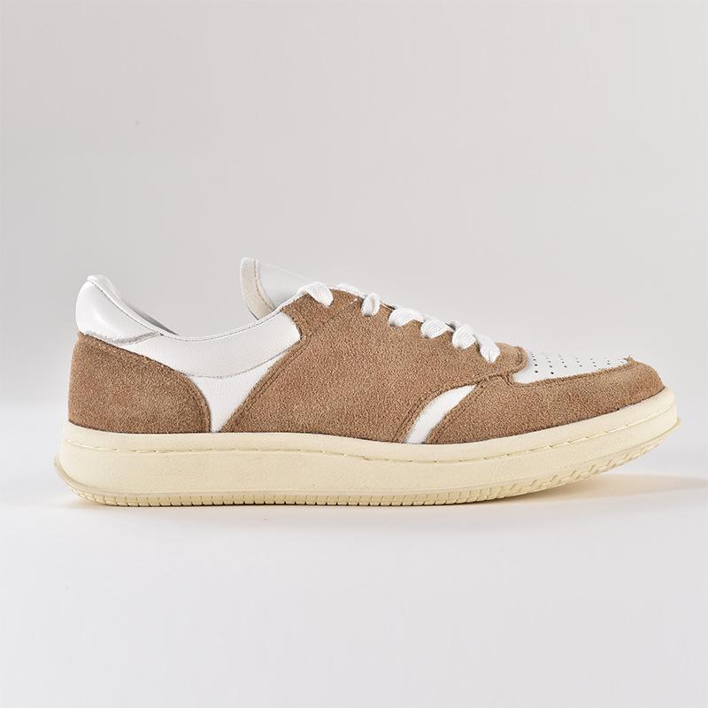 

2025 новая мода маленькие белые туфли женские универсальные с круглым носком на шнуровке повседневные кеды из кожи 39