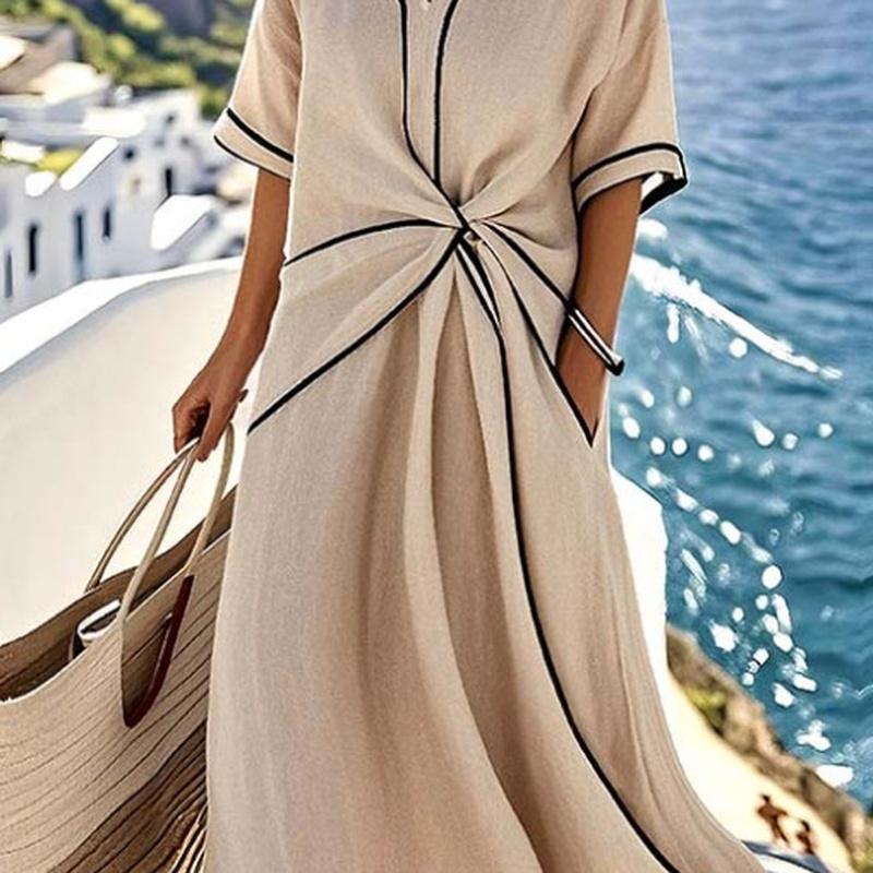 European Style Summer Elegant Maxi Dress Commuting