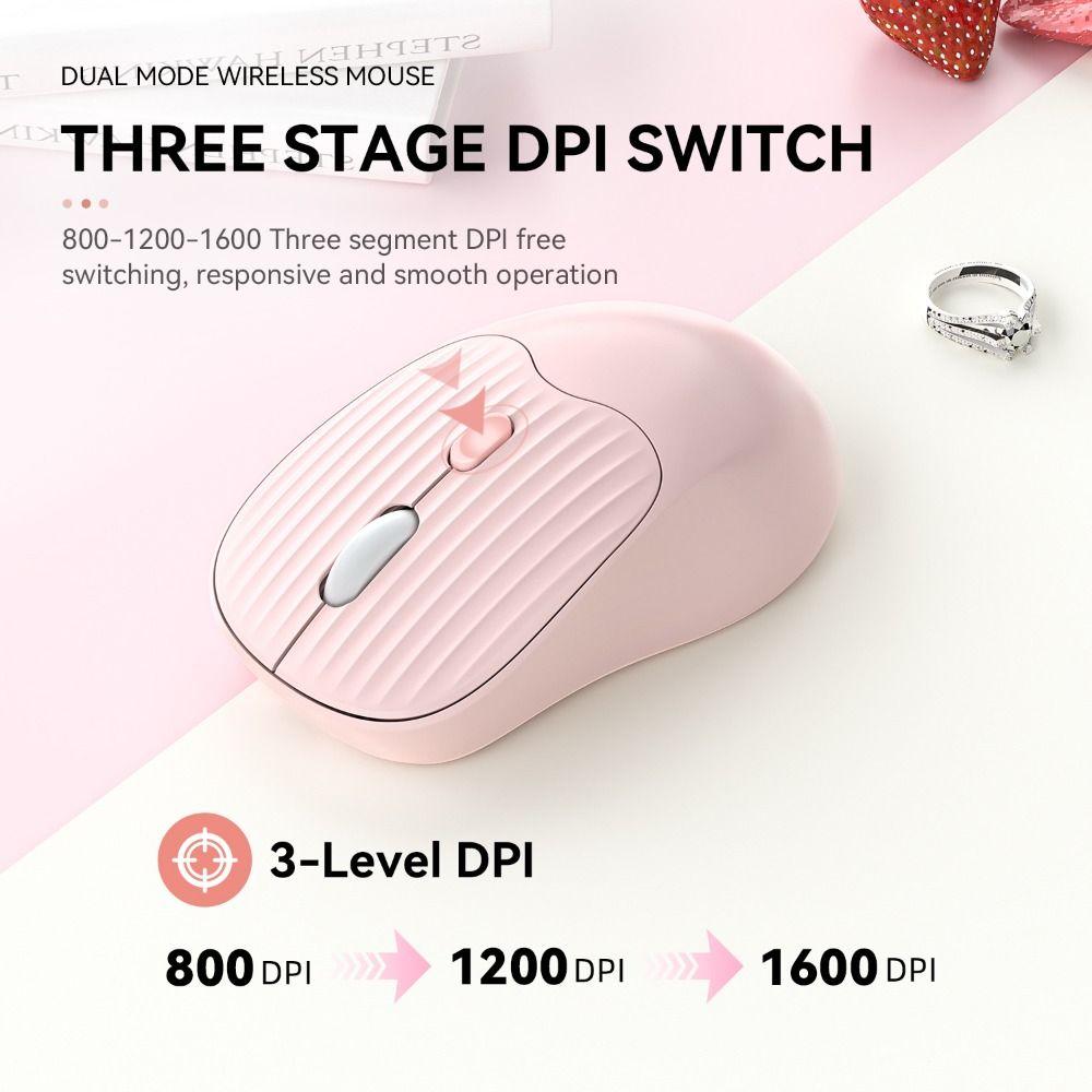 Silent Dual Mode Mouse TYPE-C Charging Rechargeable Computer Mouse Laptop Accessories