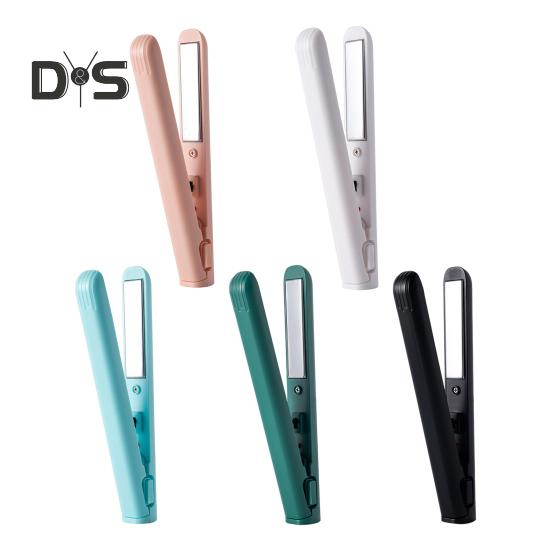 Portable USB Hair Straightener Fast Heating Electric Curling Iron Straight Curly Hair Bangs Mini Curling Wand Travel Women Hair Styling Tool