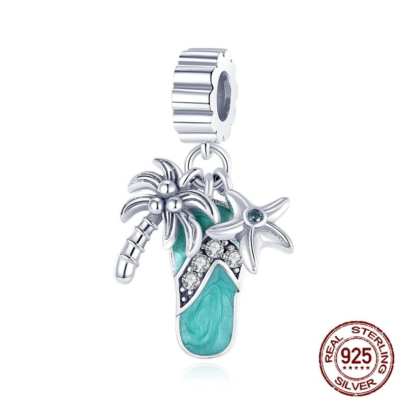 Copper Ocean Theme Turtle Octopus Seashells Charms Beads Fit Original Bracelets Diy Jewelry Making Women