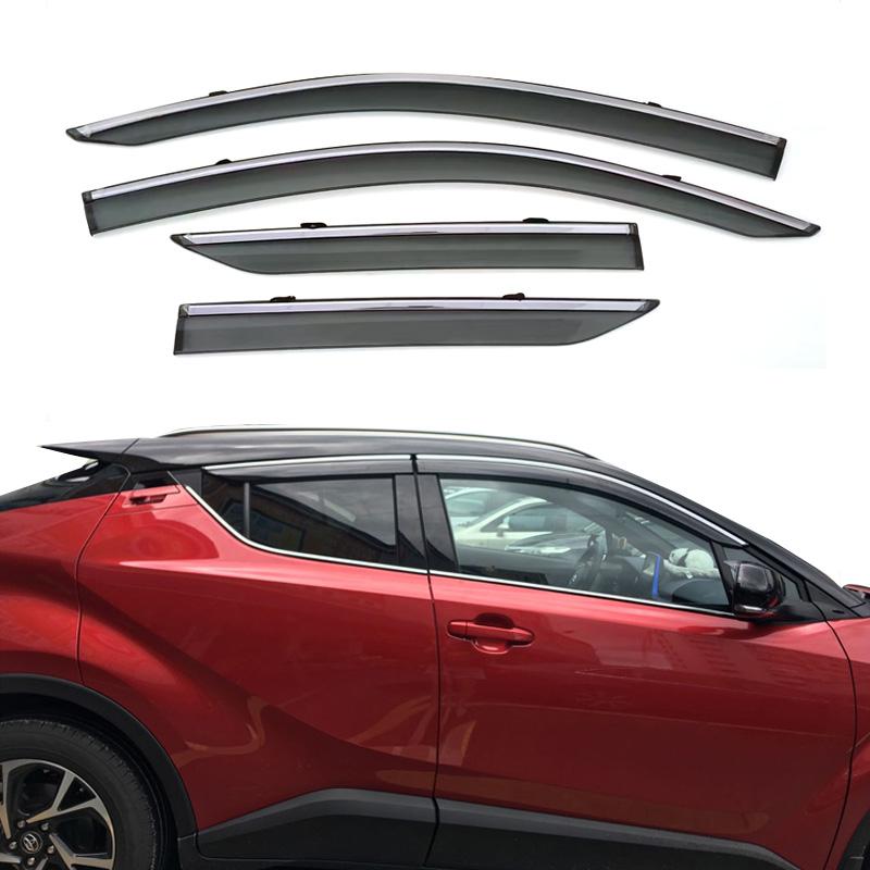 High Quality For Toyota C-HR CHR 2016-2023 Accessories Door Window Wind Deflecotors Rain Visor Weather Shield