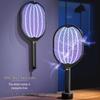 USB Rechargeable Electric Mosquito & Fly Swatter Lamp - 2-in-1 Household Insect Zapper