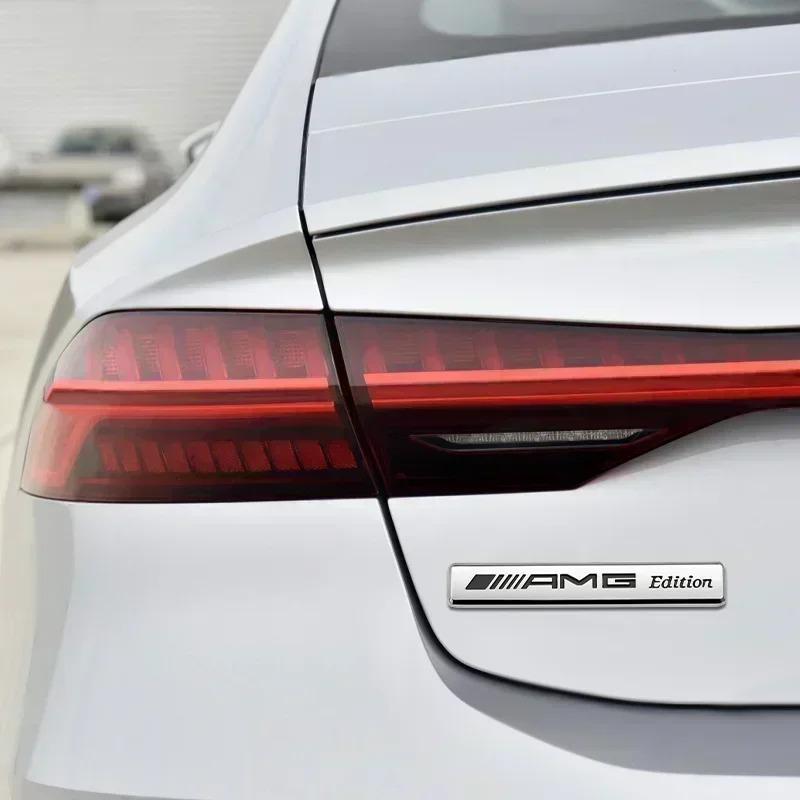 For Mercedes Benz Metal Car 3D Emblem Trunk Sticker for Mercedes Benz AMG W210 W108 W168 W204 W203 W205 W124 W221 W213 W212 C E S GLE CLC Class
