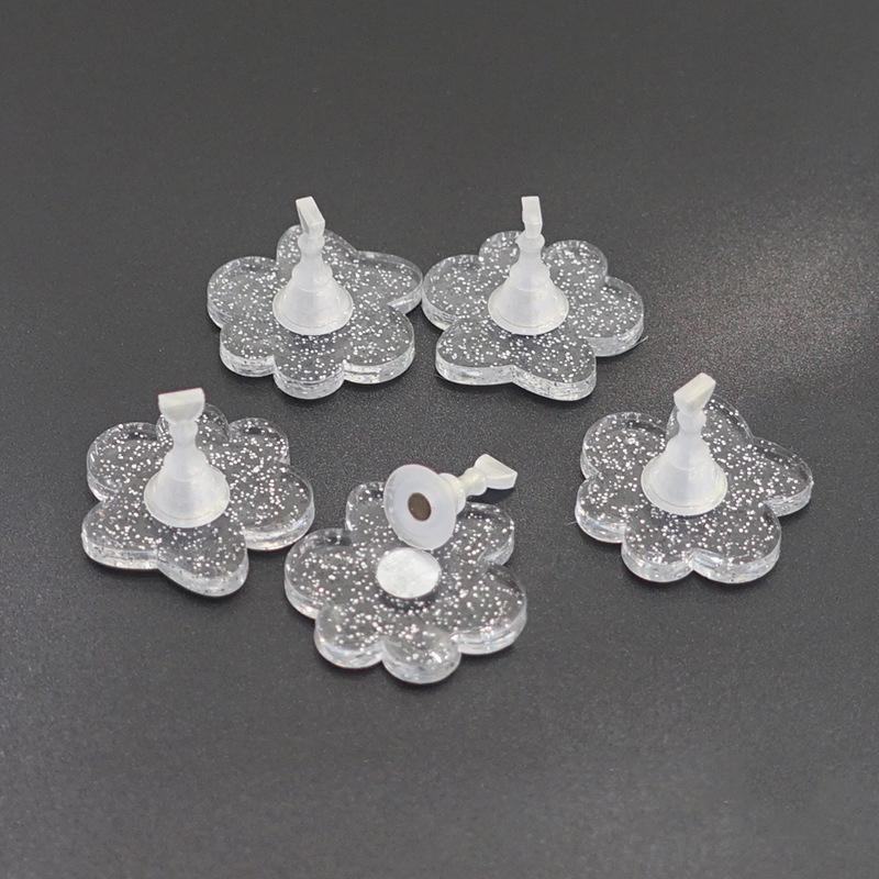 5Pcs Magnetic Nail Holders Practice Display Stand False Nail Tips Manicure Tools For Beginners Glitter Sequins Flower