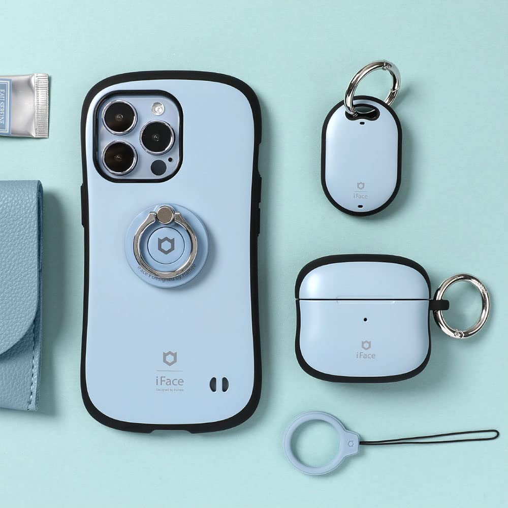 iFace First Class Case for AirPods Pro iFace Korean AirPods Pro AirPods Pro Case (1st Generation) (Dust Blue) [Includes Carabiner, Case, (1st
