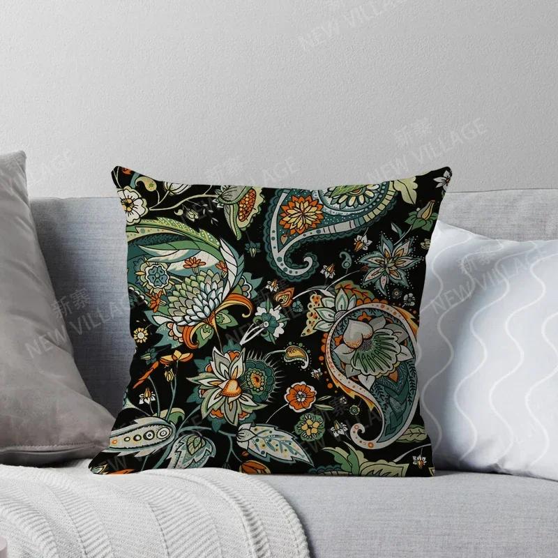 Fall Home Decor Autumn Living Room Throw Pillow Cover Sofa Boho Cushion Cover Mandala
