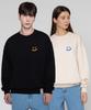 GRAVER [Unisex] Small Drawing Smile Sweatshirt_Black