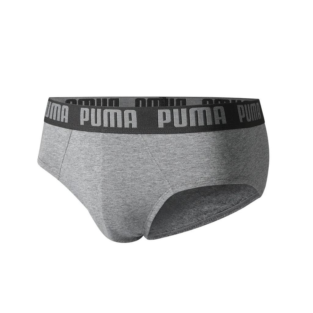 PUMA Underpants Men's 3 Pack Gray+Gray+Black (Unisex) Briefs 701226938 002