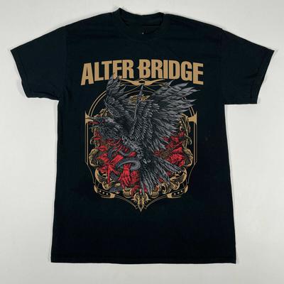 Camiseta Negra de Manga Corta Colección Banda Alter Bridge S-2345XL KN417 Camiseta Unisex