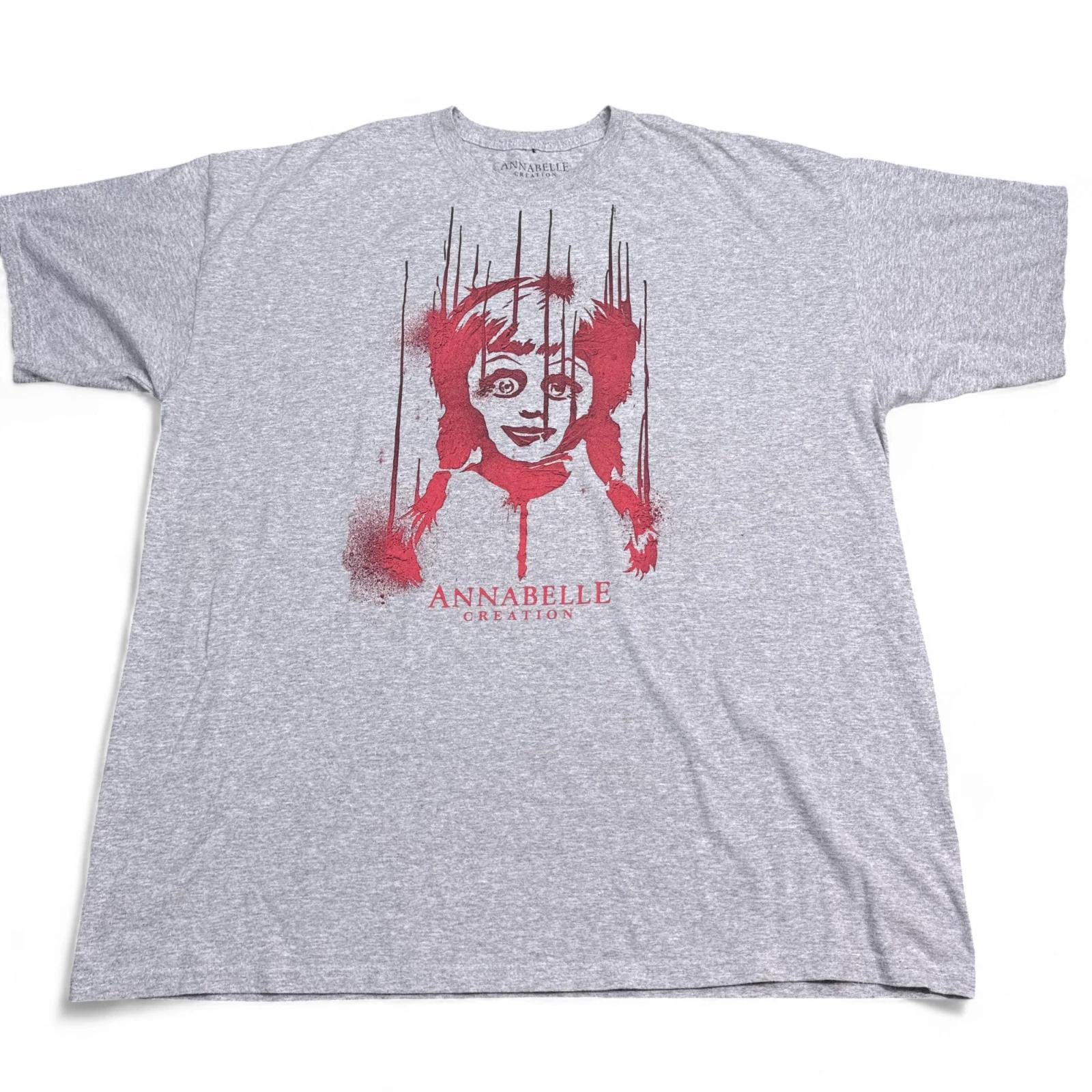 

Official Annabelle Creation Conjuring T Shirt Adult Size 2XL XXL Gray Horror S