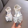 Herbst-Neustil, damenhaft, Baby-Mädchen, Mädchen, Prinzessinnen-Strass-Flats, Lederschuhe, Tanzaufführungs-Sandalen