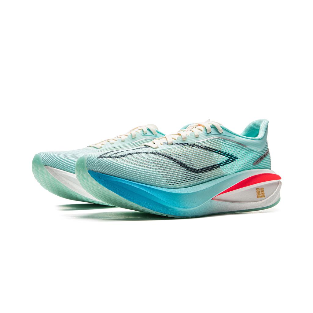 Li Ning Feidian 5 Challenger Laufschuhe Damen Niedrig geschnitten Inselblau ARMV002-20