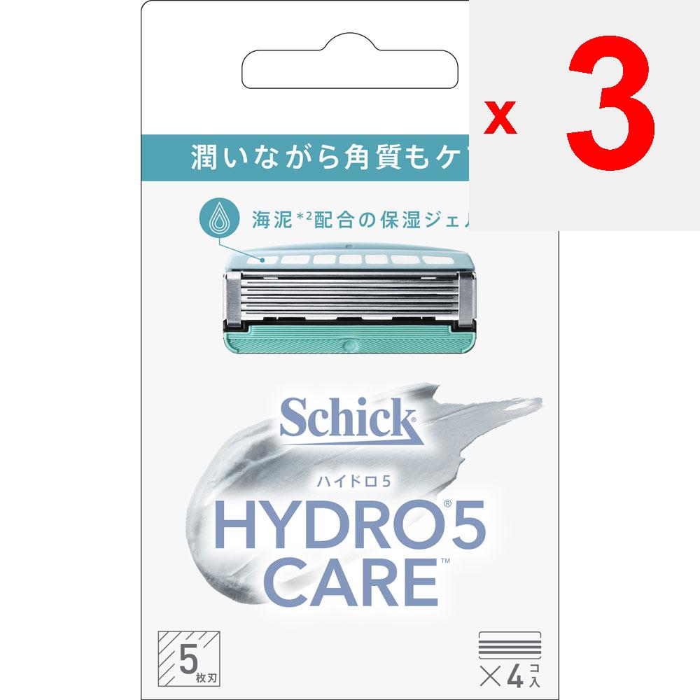 Sic Japan Schick Hydro 5 Care 4 Pcs. Men's Replacement Blades Razors for Men Be Careful Not To Injure Yourself When Replacing the Blade. Place the Use