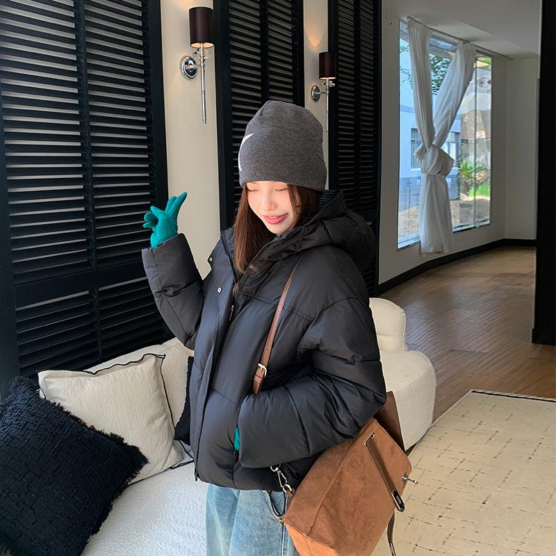 Winter Women's Short Hooded Down Jacket Korean StyleOversize