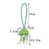 Rhinestone Jellyfish Beads Patches Bag Charm Crystal Tassel Lanyard Sewing Jellyfish Beading Applique Patch Keychain Bag Accesor