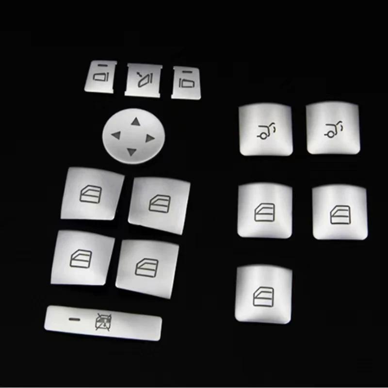 Car Window Glass Lift Button Trim Cover Sticker for Mercedes Benz A/B/C(W204)/E(W212)/GLA /CLA/ GLK/ GLE-class