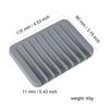 New Silicon Kitchen Bathroom Flexible Soap Dish Plate Holder Tray Soapbox