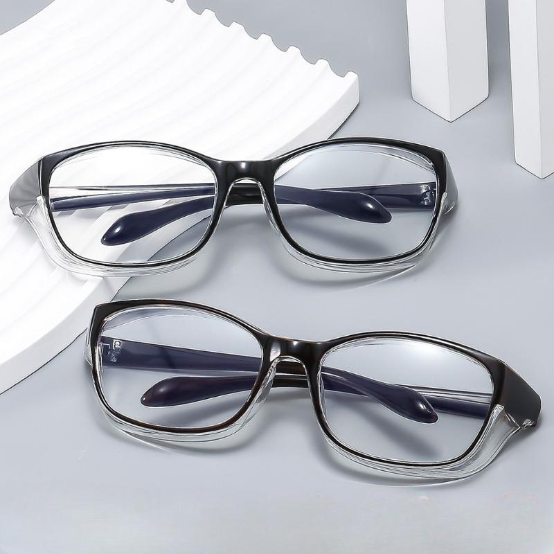 8PCS Dust-proof Anti-saliva Eye Protection Glasses Safety Glasses Anti-fog Anti Pollen Blue Light Blocking Glasses