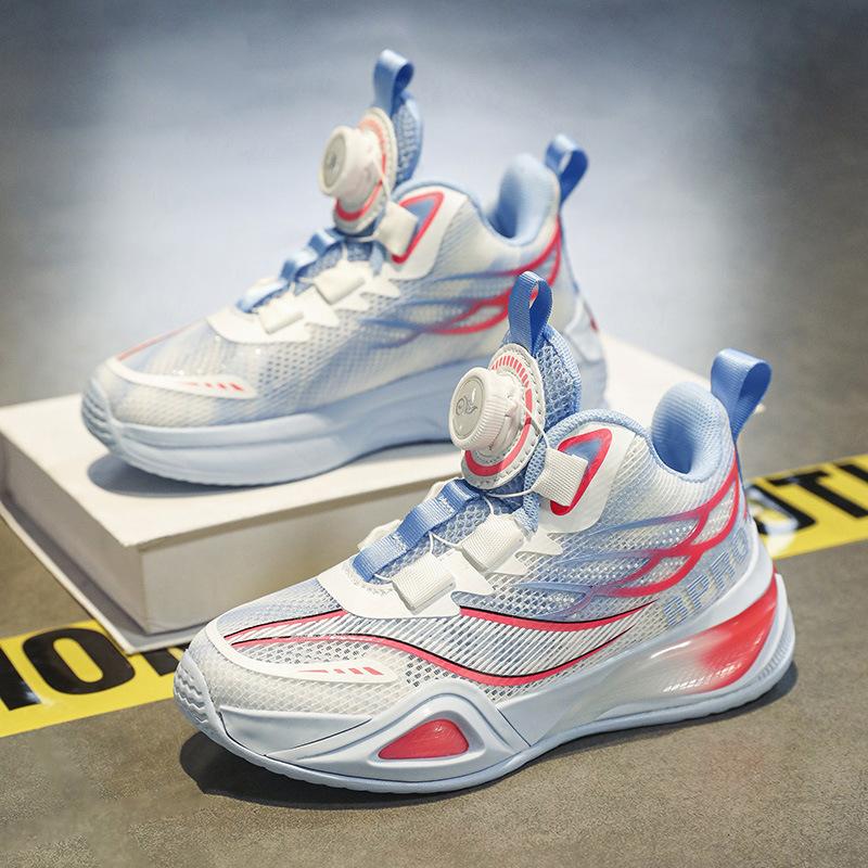 Boys shoes 2025 basketball shoes summer single net primary school children breathable sports shoes girls middle school children running shoes