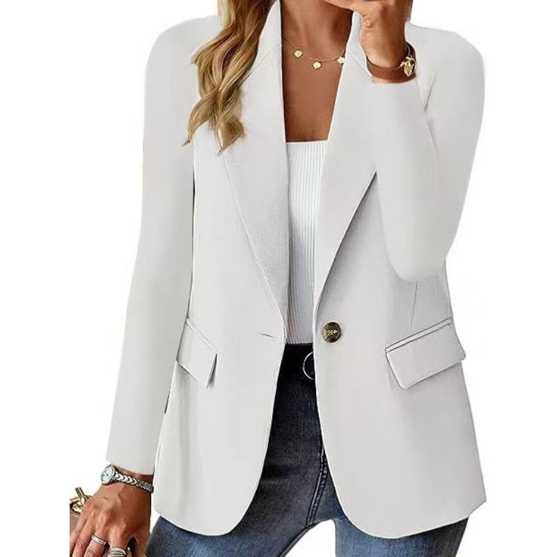 Fashion New, Autumn Long-sleeved Solid Color Cardigan Small Suit Outside