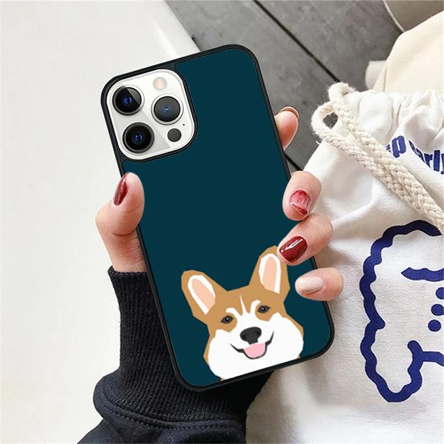 Corgi Dog and bubble tea Phone Case Cover For iPhone 17 Air 15 16 14 13 12 Pro Max 11 Pro Max Plus Coque Shell