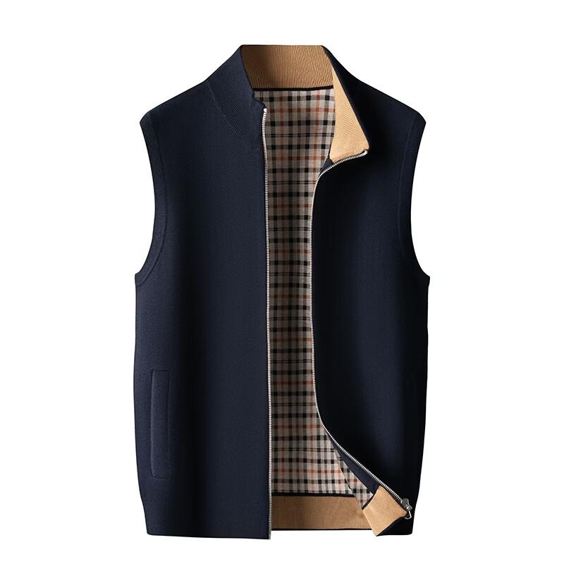 Men s Stand Collar Knitted Vest 125