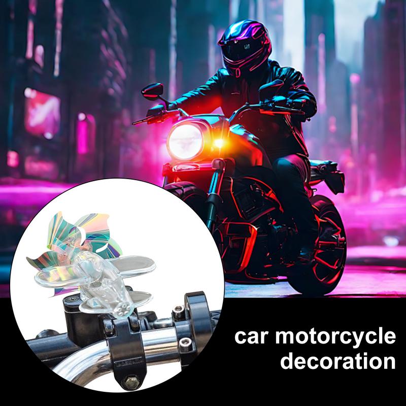 Exterior Car Decorations Car Wind Powered Colorful Light Airplane Shape Wind Powered LED Light For Trucks Vehicles Motorcycle