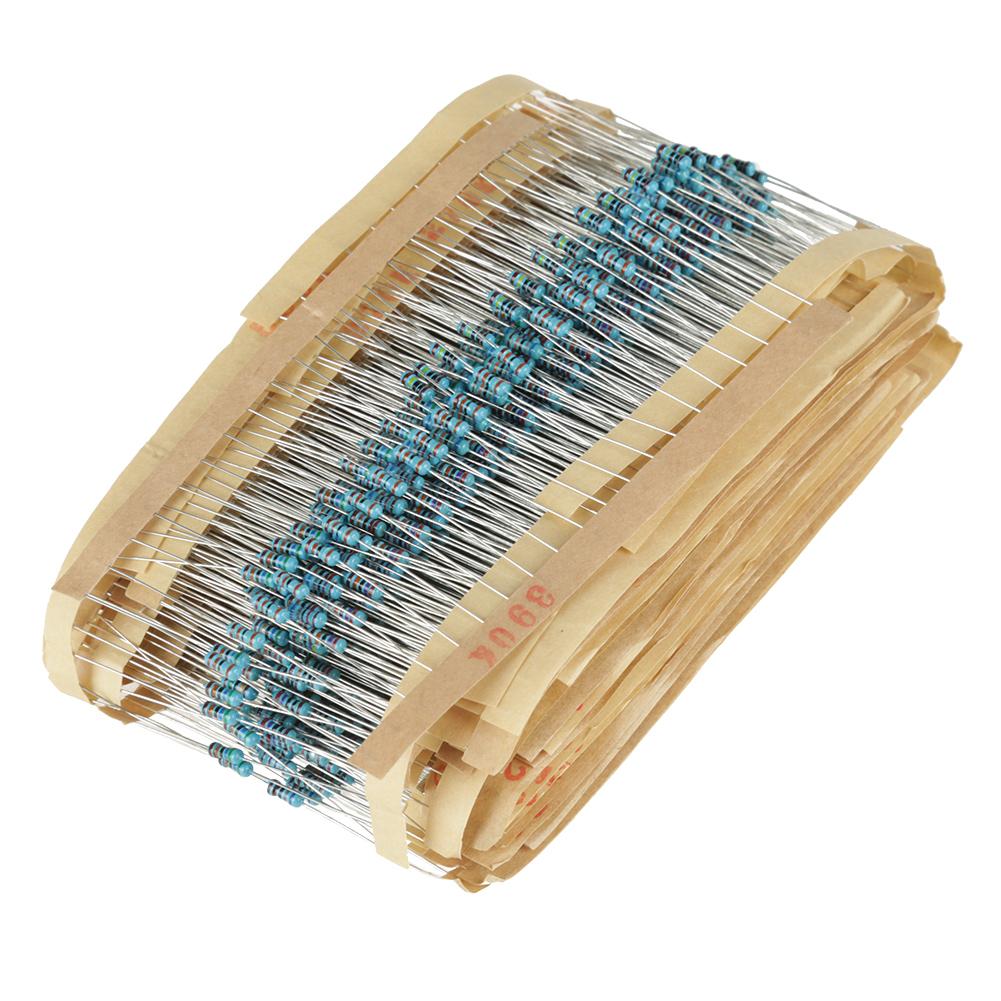 

1460Pcs 1/4W Metal Film Resistor Set Assortment Kit 1ohm-1Mohm 73 Value 1% Tolerance