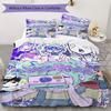 Omori Game 6 Pattern Bedding uilt Set uilt Cover Pillowcase Home Decoration Birthday Gift (1 * duvet cover + 2 * pillowcase without core)101