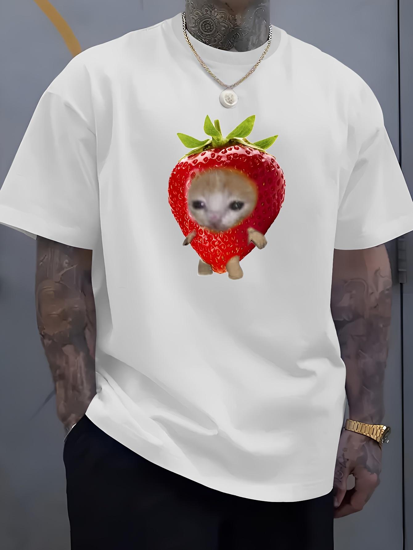 ZX Summer Hot Selling Mens hamster Pattern Printed Tshirt Suitable for Summer Sports and Casual Short Sleeved Tshirt 4XL