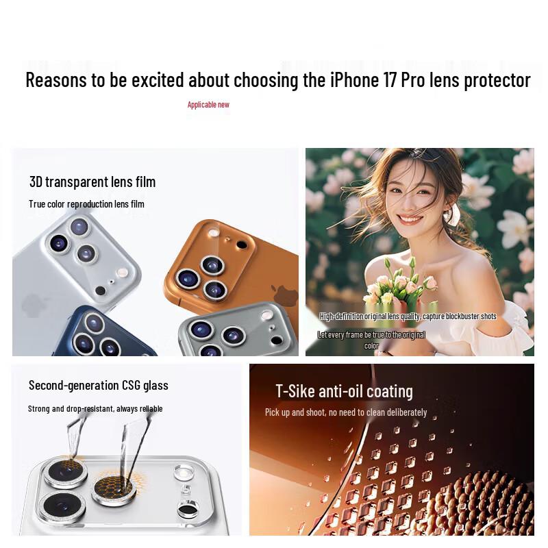 Smorss Apple iPhone 17 Camera Lens Protector