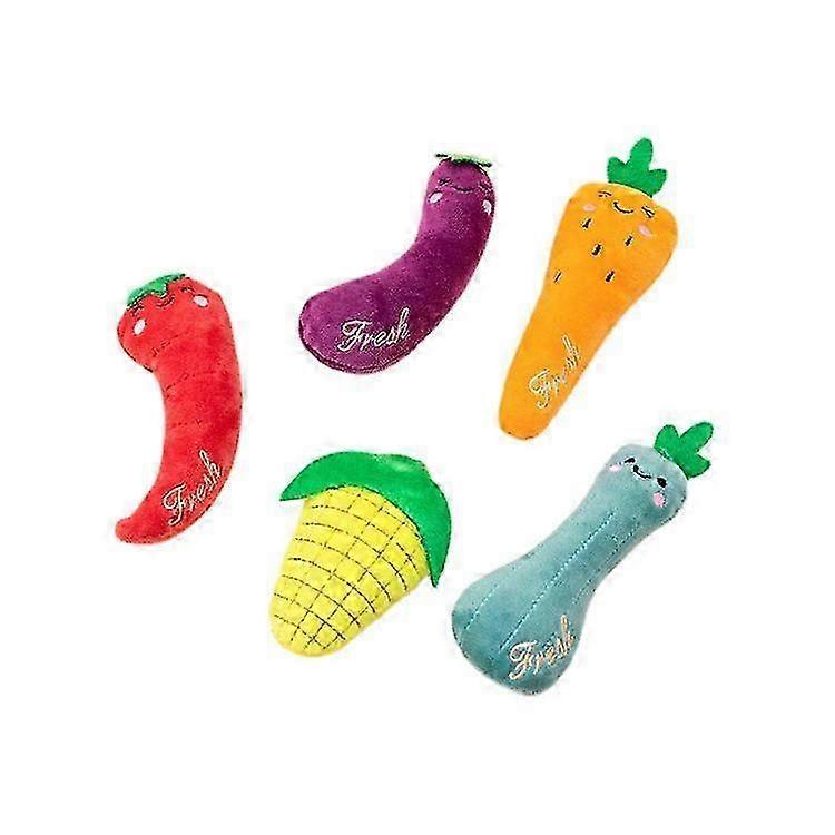 Catnip Toys for Indoor Cats, 5 Pack Cat Toys for Cats, Fluffy Catnip Toys for Chewing Playing, Interactive Kitten Toys, Catnip Filled Kitty Chew Teeth