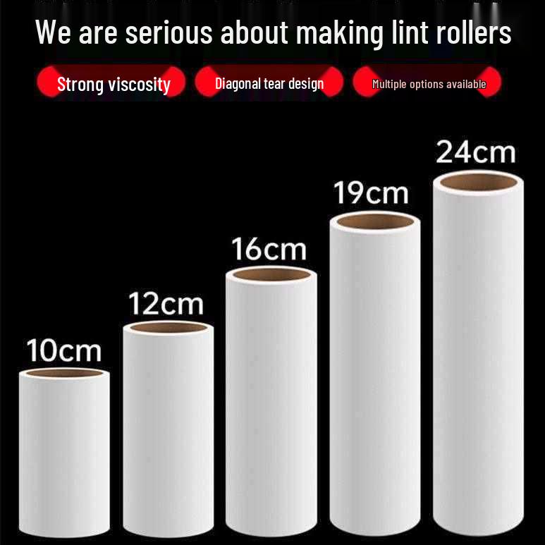 **Lint Roller Refill Rolls: Tear-Off Dust Removal Paper for Clothes**