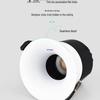 Frameless Anti-Glare Recessed Downlight with Three-Color Dimming