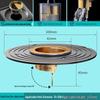 Odor-Proof All-Copper Floor Drain with Anti-Backflow Sealing Cover for Bathrooms