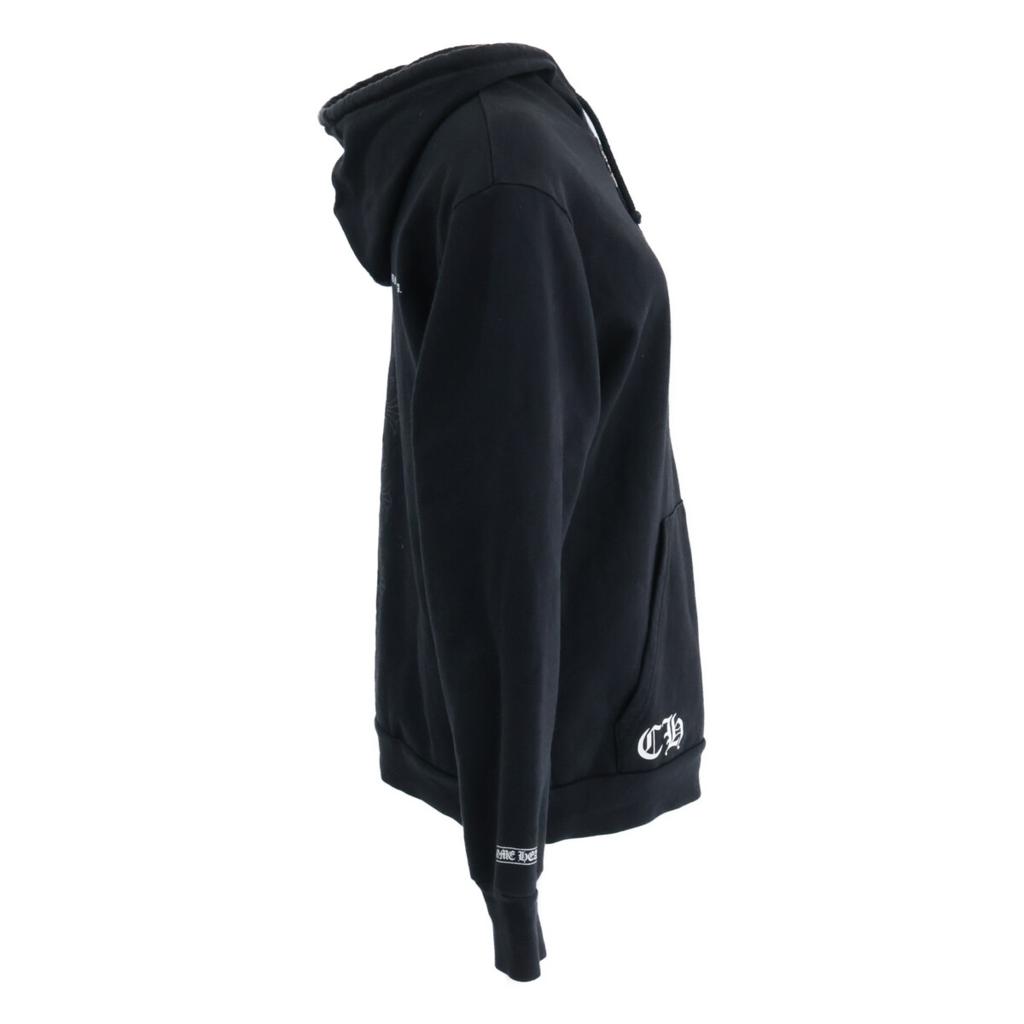 CHROME HEARTS Hufeisen Dolch Reißverschluss Hoodie Oberteile M Schwarz Gebraucht