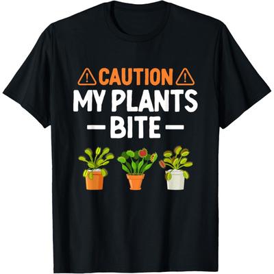 Monster Plant Gardening Lover Funny Youth Venus Fly Trap T-Shirt