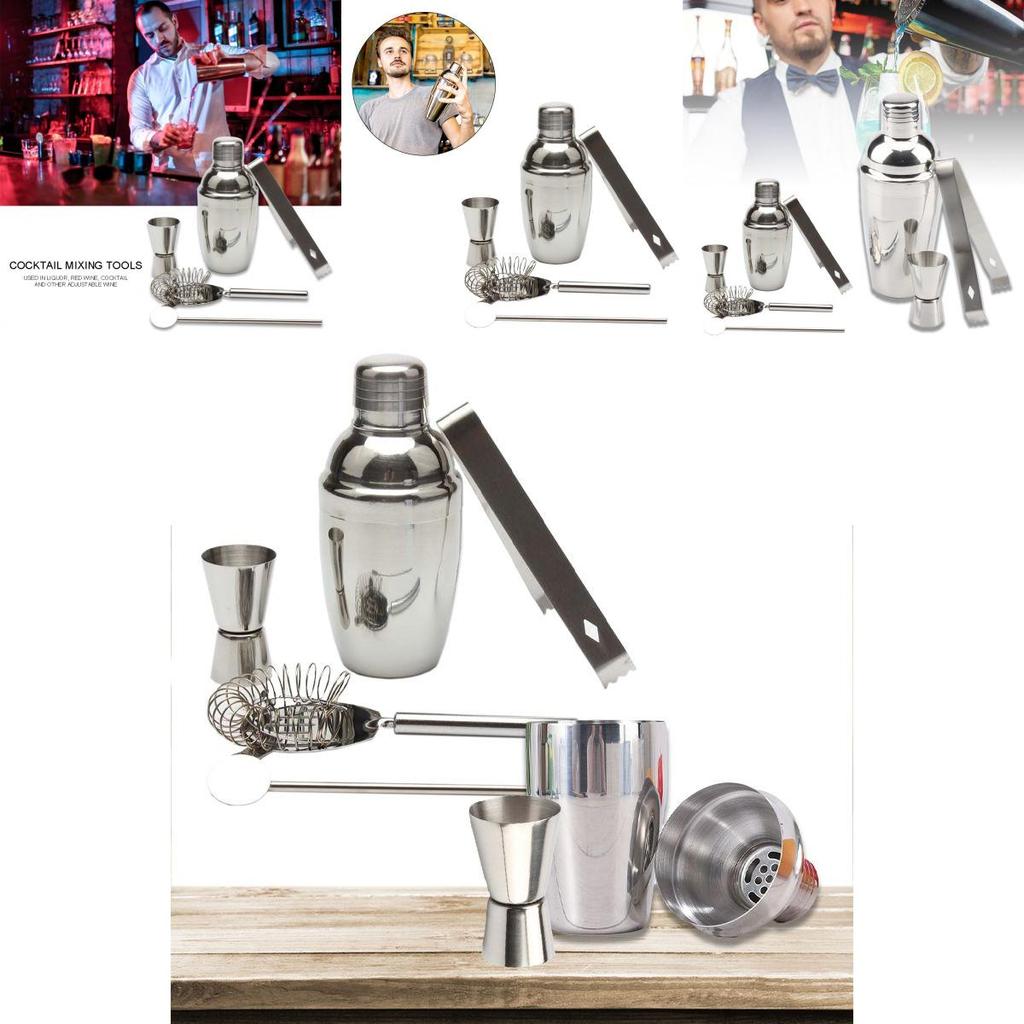 Ultimate 550ml Stainless Steel Cocktail Shaker Set For Professional Bartending