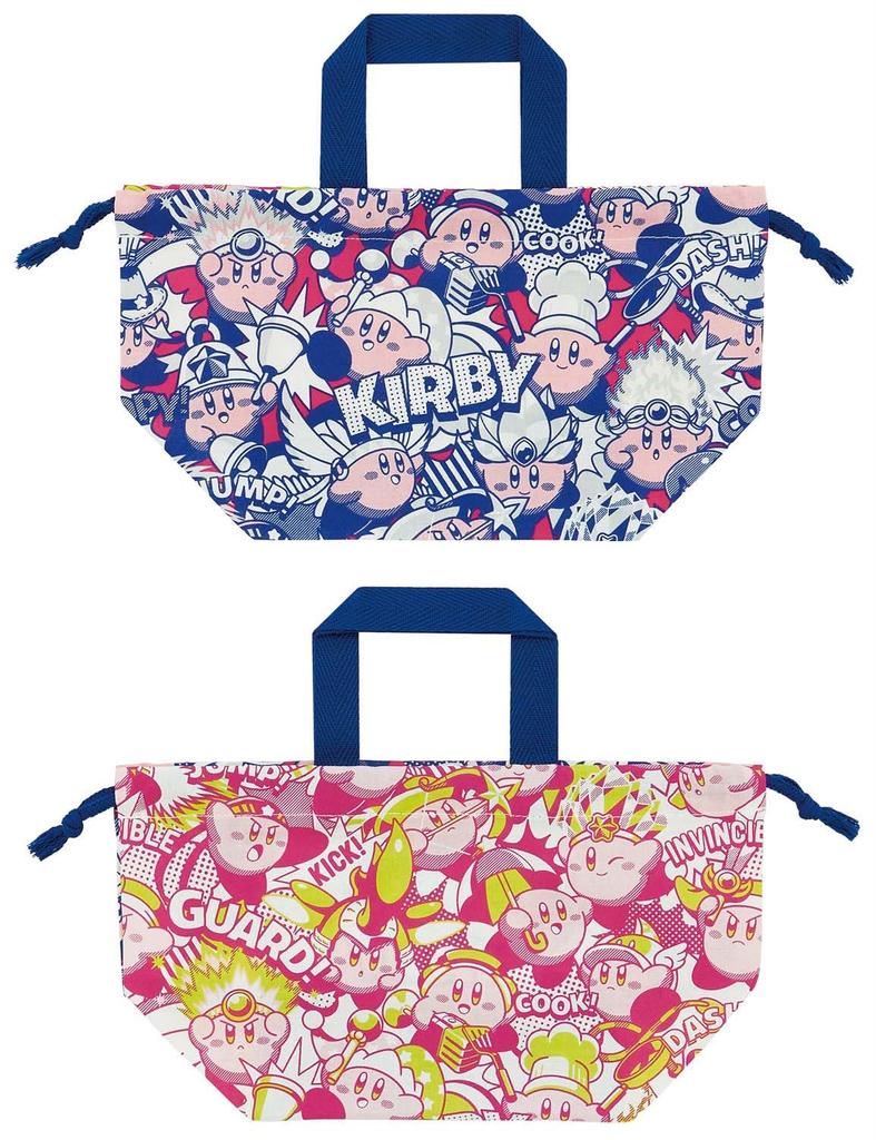 Skater Drawstring Lunch Made in Kirby of the Stars Children's Bag, Japan, Collection, KB7-A
