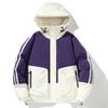 Men's new down jacket winter trend hooded jacket couple men's and women's same thickened white duck down cold top
